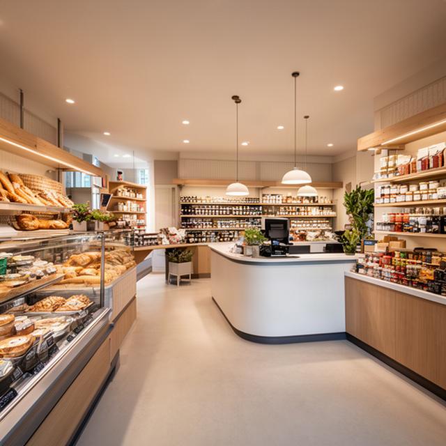 Vernieuwde ambachtswinkel met overzichtelijk assortiment, warme verlichting en moderne toonbank