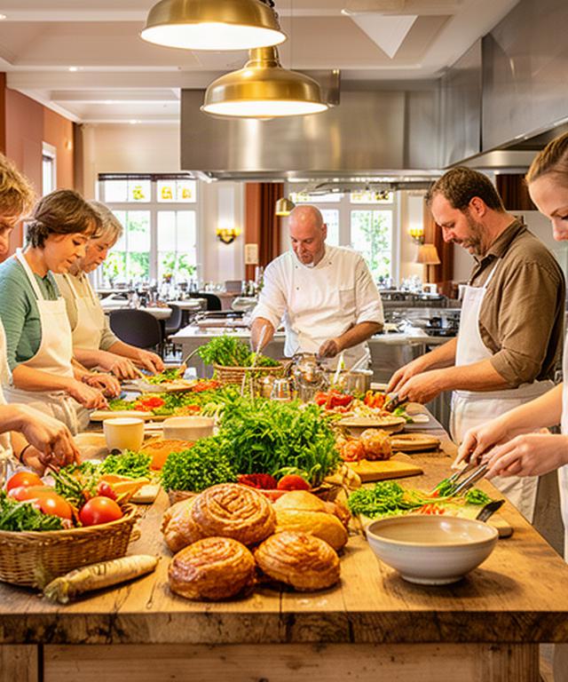 Kookworkshop met streekproducten in de open keuken van een hotel-restaurant in de Achterhoek